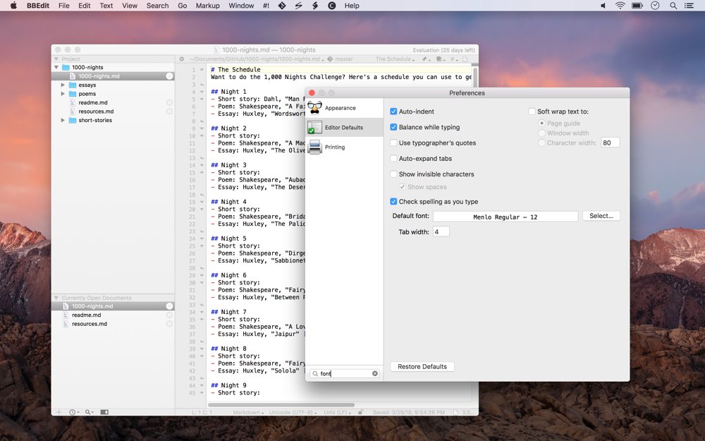 text editing software for mac free